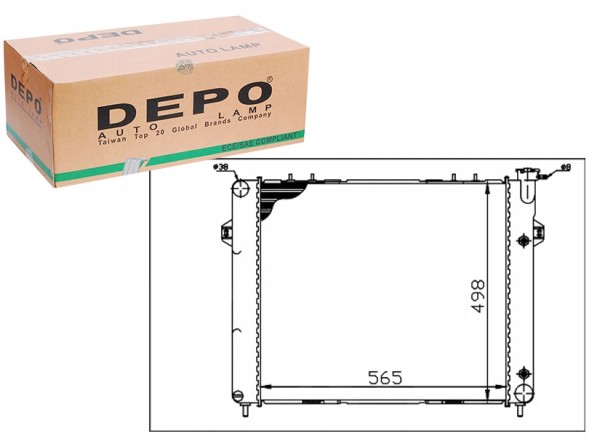 Abakus 023-017-0001 Кулер для води jeep grand cherokee 93- 5.2 5.9