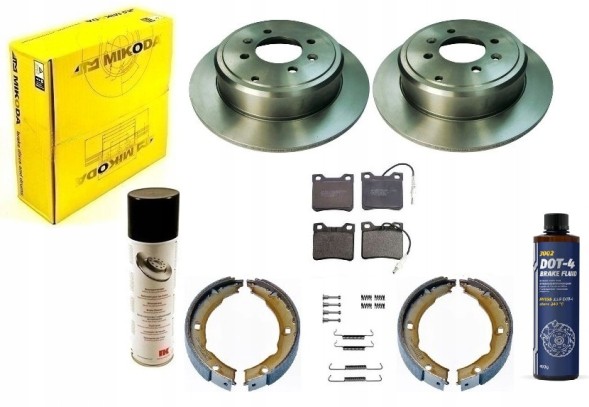 ATM Mikoda ALL3834A Диски колодки щелепи dot4 PEUGEOT 406 ЗАДНІ KPL