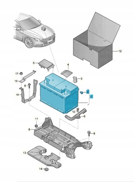 Volkswagen OE 000915089AB АКУМУЛЯТОР ЗАПРАВЛЕНИЙ І ЗАРЯДЖЕНИЙ SKODA_GRUPA VAG