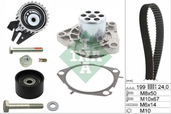 Schaeffler INA Комплект ременя ГРМ + водяний насос 530 0562 30 INA
