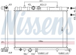 63502A NISSENS Радіатор системи охолодження