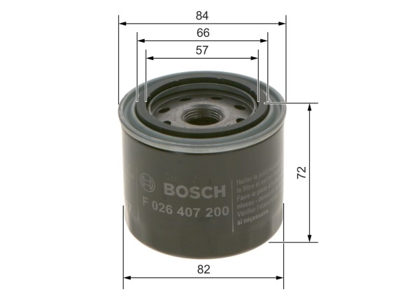F026407200 BOSCH Фільтр масляний