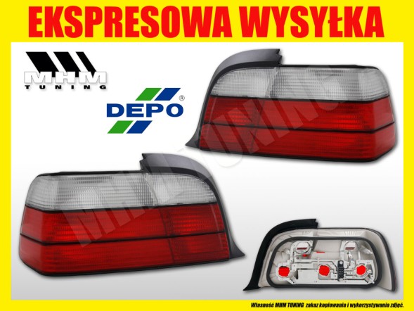 Depo LTBM05 MHM Задня фара Depo біла, поворотник BMW 3 E36 ліва+права, європейська