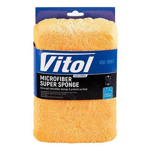 53433 VITOL Губка для миття авто VITOL мікрофібра VSC 1557