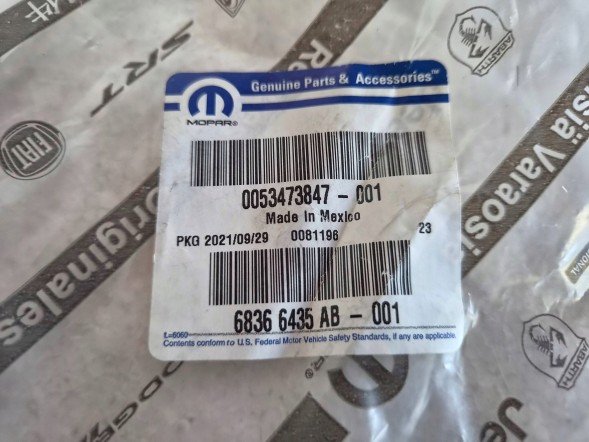 Jeep OE Трубка подачі води 68366435AB / 53473847 Jeep Compass MK2 2.0 D 18-24