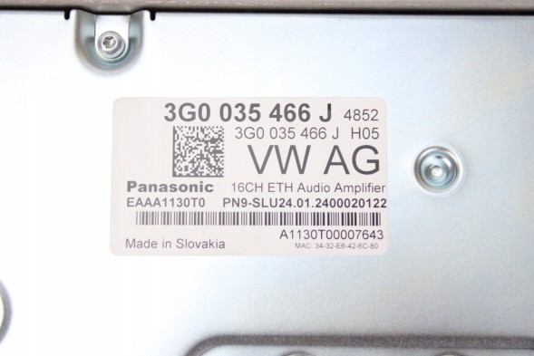 Volkswagen OE 3G0035466J N6 ORG ПІДСИЛЮВАЧ VOLKSWAGEN TIGUAN III