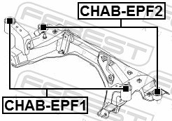 CHAB EPF1 FEBEST Сайлентблок