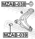 MZAB 039 FEBEST Сайлентблок