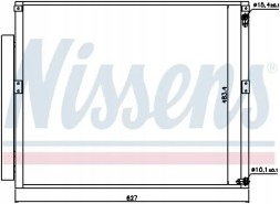 Nissens 94919 Конденсатор радіатора кондиціонування повітря з осушувачем