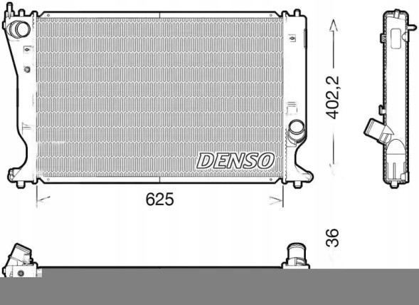 Denso DRM50132 Охолоджувач води drm50132 denso