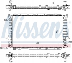 Nissens 60459 Радіатор, система охолодження двигуна nissens 60459