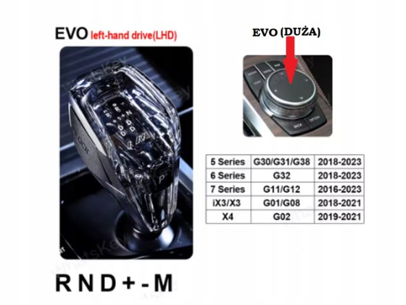 Crystal H.151. EVO Комплект з підсвічуванням Гілка пробігу EVO для BMW 5 G30 G31 G38 6 G32 7 G11 G12