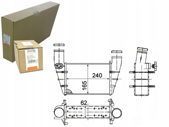Behr Hella Service 85958596 BRH Brh8ml 376 727-581 інтеркулер vw a4/passat 1,9tdi + помічник водія #33