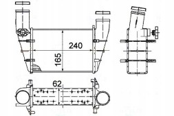 Behr Hella Service 85958596 BRH Brh8ml 376 727-581 інтеркулер vw a4/passat 1,9tdi + помічник водія #33