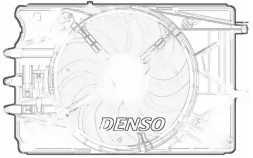 Denso DER09070 Вентилятор охолодження der09070 denso fiat 500l