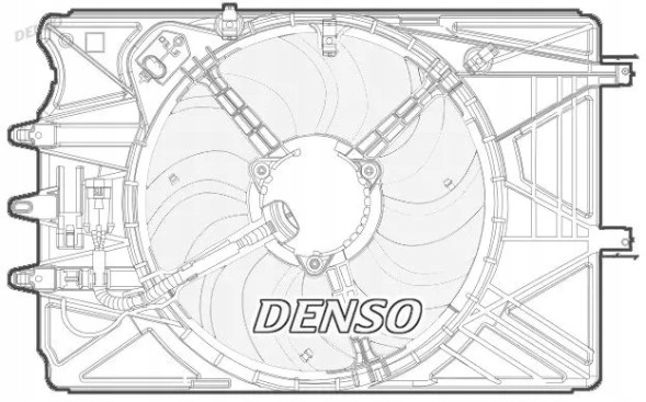 Denso DER09070 Вентилятор охолодження der09070 denso fiat 500l