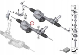 BMW OE 32106864247 32106864244 32106874850 32106858782 32106859253 32106863856 32106874658 32106874852 32106874415 32106874839 687485002 7828974588 Нова оригінальна гідравлічна рейка керма bmw f31 з офіційного сервісу