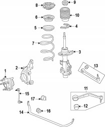 ACDelco 23317366 НИЖНИЙ ПЕРЕДНІЙ ПРАВИЙ ВАЖІЛЬ CHEVROLET CAMARO 16-24