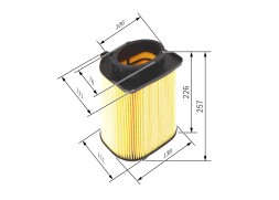 F026400480 BOSCH Фільтр повітряний