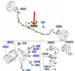 Ford OE 2S61-2B372-BD ДАТЧИК ABS ЗАДНІЙ П/Л ФОРД FUSION 2001-12
