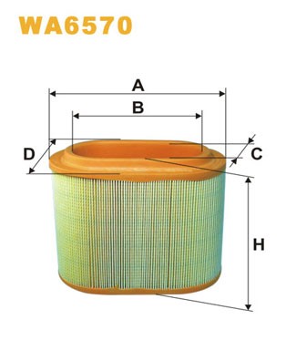 WA6570 WIX FILTERS Фільтр повітряний