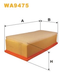 WA9475 WIX FILTERS Фільтр повітряний
