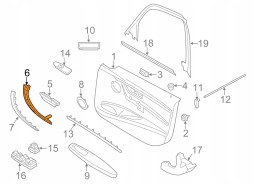 BMW OE Ручка внутрішньої двері передня ПРАВА BMW 4 F32 51417279312