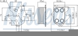 Nissens 90990 Охолоджувач оливи, моторна олива nissens 90990