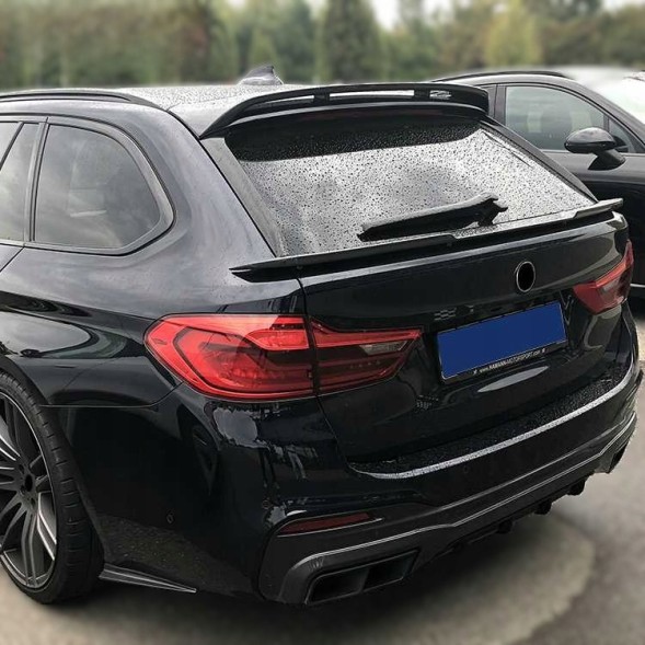 CAR S-11017-GB Спойлер багажника для BMW 5 G31 2017-2023 універсал, чорний глянець