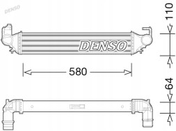 Denso DIT09117 Охолоджувач повітря інтеркулер dit09117 denso