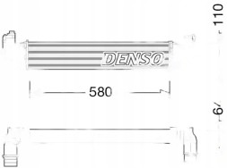 Denso DIT09117 Охолоджувач повітря інтеркулер dit09117 denso