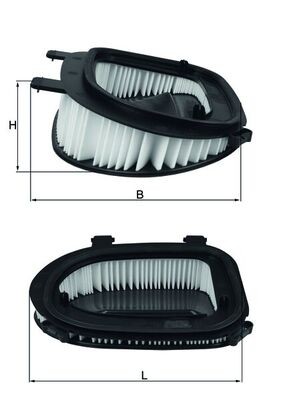 LX3541 MAHLE ORIGINAL Фільтри забору повітря