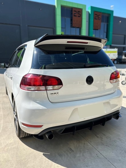 Китай FPSPVWMK6-2 Спойлер льотка на лацкан VW Golf VI GTI R20 2008-2012 козирок mk6 Batman look