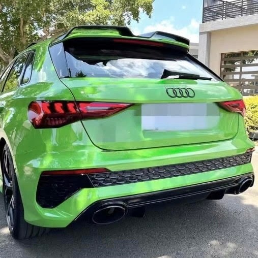 1A First Automotive 297VCP554 СПОЙЛЕР ЛЬОТКА НАКЛАДКА 2021+ AUDI A3 8Y SPORTBACK RS 3 СТИЛІ СПОЙЛЕР ЧОРНИЙ