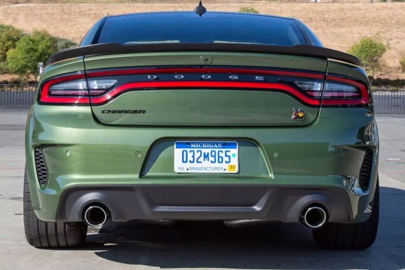 Китай 000-CHAR20-DWBOE Дифузор Спідниці Заднього Бампера - Матовий DODGE CHARGER 2020-2023 WIDE BODY