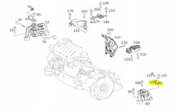Mercedes-Benz OE A2469050451 9107 ПЕРЕМИКАЧ РУЧНОГО ГАЛЬМА MERCEDES -
