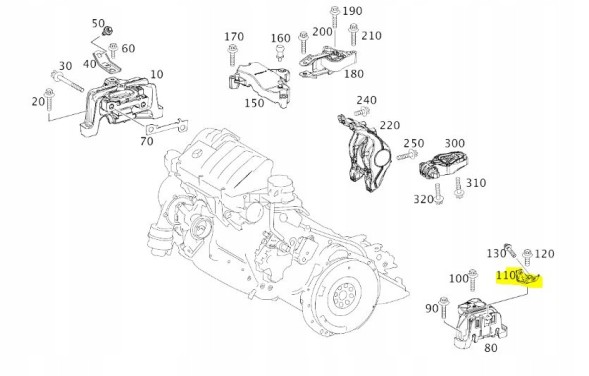 Mercedes-Benz OE A2469050451 9107 ПЕРЕМИКАЧ РУЧНОГО ГАЛЬМА MERCEDES -