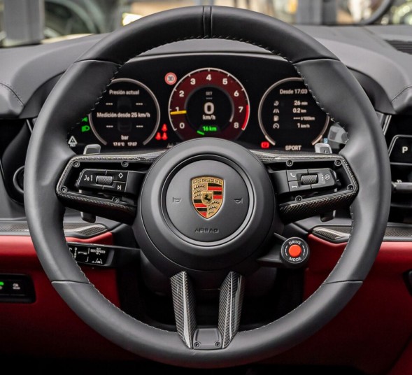 Porsche OE 971419732G IA6, 992419732G IA6 Рамка керма CARBON для Porsche 911 992 Panamera Cayenne Taycan Macan