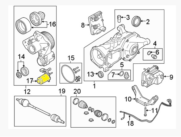 OEM dW119088 НАСОС HALDEX 4X4 LAND ROVER DISCOVERY EVOQUE 5 GEN