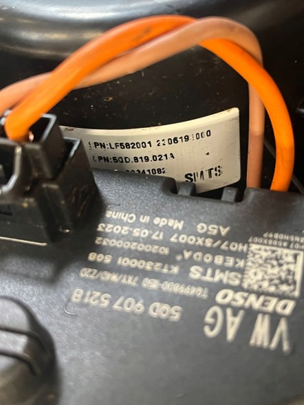 Volkswagen OE 5QD919021A 5QD907521B Повітродувка VW 5QD919021A