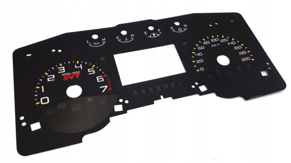 Moman 0089688096819 Накладки на панель приладів Ford F-150 SVT Raptor – Конвертація з миль/год в км/год (спідометр)