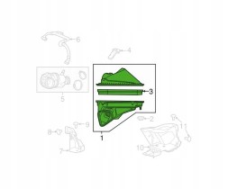 OE PCV01005O КОРПУС ПОВІТРЯНОГО ФІЛЬТРА ДЛЯ ШЕВРОЛЕ КАМАРО 2016-2019 23323507