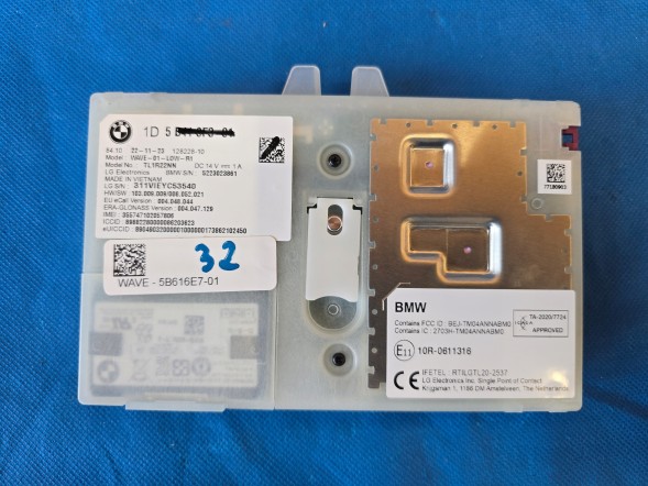 BMW OE MODUŁ TELEMATIC ATM (32) BMW G20 G26 G30 G05 G06 G12 U06 U11 5B616E7 5B418F3 NOWY ! quali21022026 МОДУЛЬ ТЕЛЕМАТИКИ ATM (32) BMW G20 G26 G30 G05 G12 U06 U11 5B616E7 5B418F3