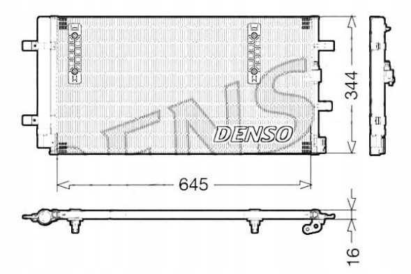 Denso 108732832 DEN Dendcn32060 охолоджувач кондиціонера (з осушувачем) + помічник водія #33