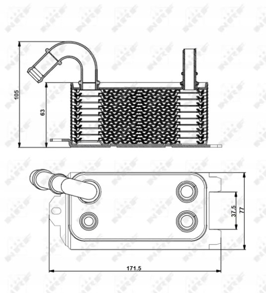 NRF 31192 31192/ Nrf маслоохолоджувач volvo 2.0-3.2 s70 07-