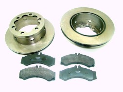 GT-Parts 003344 x2 323332 Диски x2 + колодки ЗАДНІ Mercedes SPRINTER 400 VW LT II 46