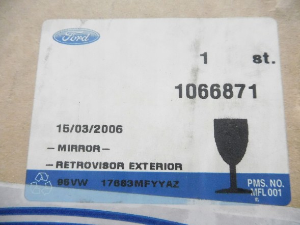 Ford OE ЗОВНІШНЄ ДЗЕРКАЛО ЛІВЕ FORD GALAXY Mk1 1998-2000 OE 1066871