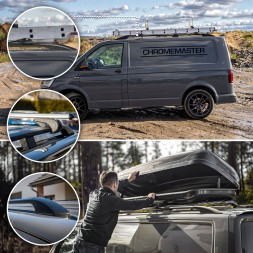 CHROMEMASTER OM-RR-D0037B-002 Багажник на дах (рейлінги) для VW MULTIVAN V T5 2003-2015 SHORT | КОРОТКИЙ