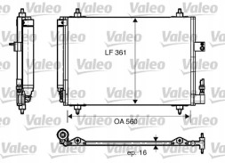 Valeo 817824 Конденсатор радіатора кондиціонування повітря 817824 valeo