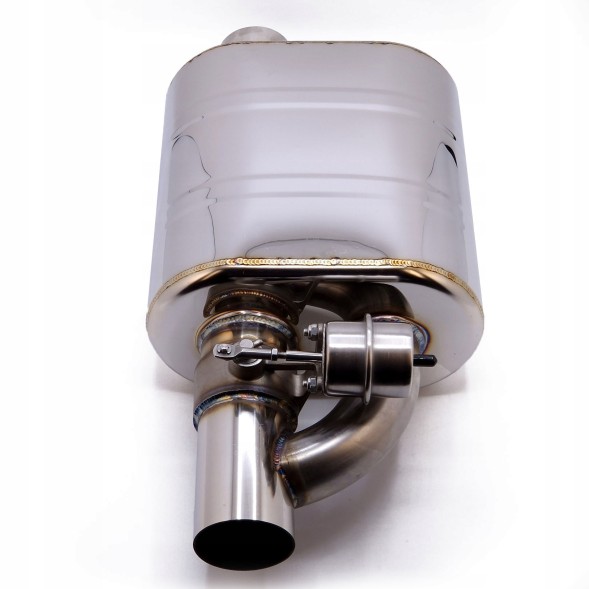 Китай DSE-MU-EMV001-SINGLE Активний спортивний глушник з регулюванням звуку за допомогою заслінки, 2.5" (63 мм)